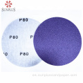 Suministro directo abrasivos púrpura 6 pulgadas de lija seca